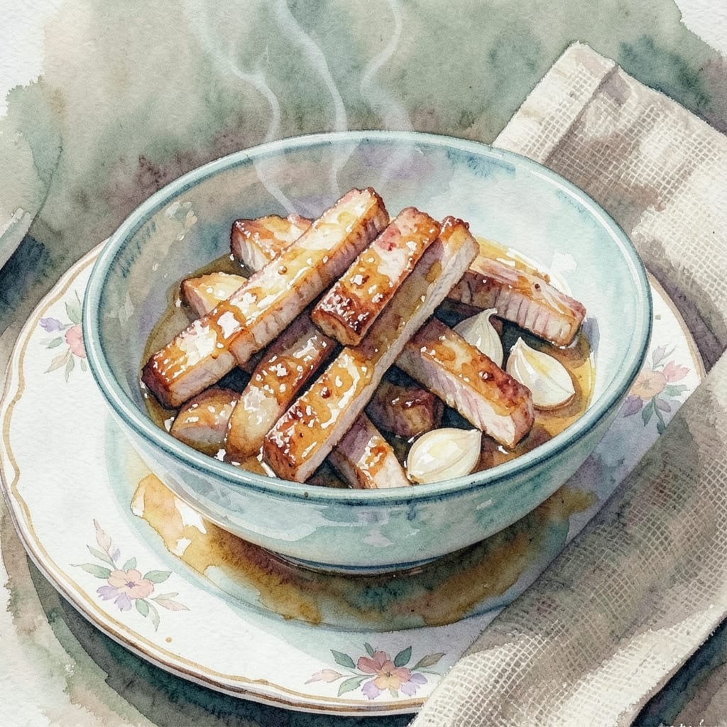 BBQ Pork Strips Recipe: Apple Cider-Braised Crispy Tenderness