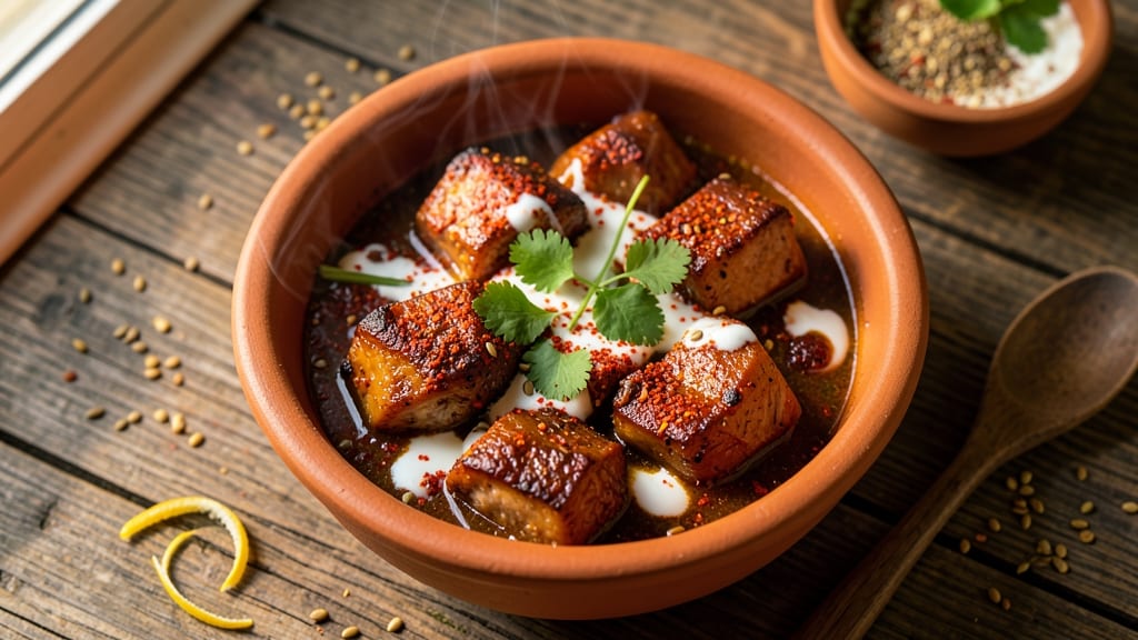 Chilli Pork Recipe Indian Style: Fragrant Five-Spice Glossed Dumplings